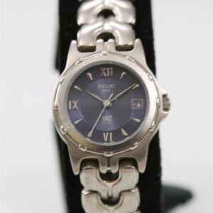 Relic Classic Silver and Navy Watch 149